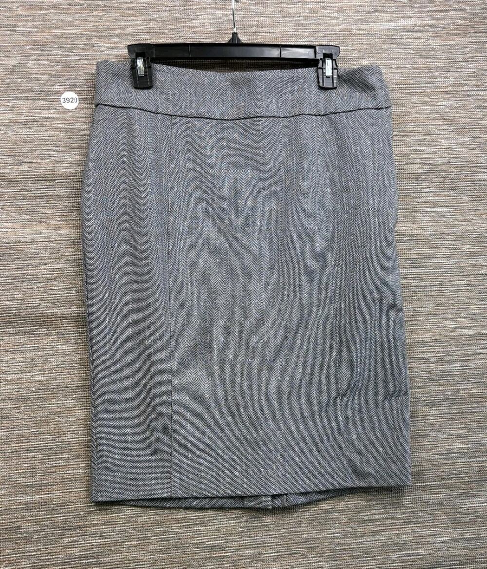 Liverpool Straight Pencil Skirt Size 8/29 Gray Black Herringbone Career Stretch